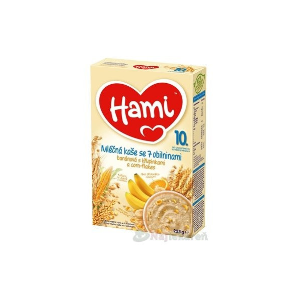 Hami mliečna kaša so 7 obilninami banánová
