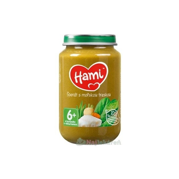 Hami príkrm špenát s morskou treskou 200g