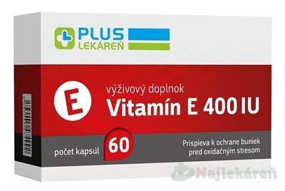 E-shop PLUS LEKÁREŇ Vitamín E 400 IU 60ks