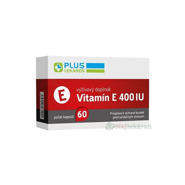 PLUS LEKÁREŇ Vitamín E 400 IU 60ks