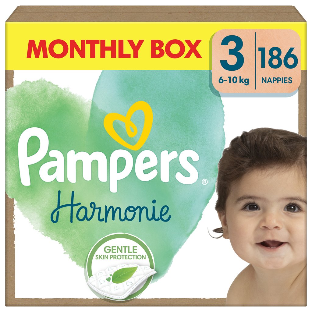E-shop PAMPERS Plienky jednorázové Harmonie Baby veľ. 3, 186 ks, 6kg-10kg