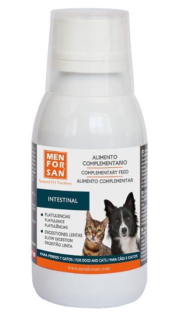 E-shop MEN FOR SAN INTESTINAL doplnkové krmivo pre psy a mačky na podporu trávenia 120ml