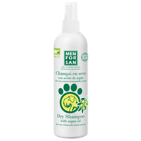 MEN FOR SAN suchý šampón pre psov s argánovým olejom 250ml
