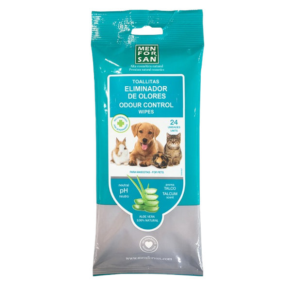 MEN FOR SAN vlhčené utierky na odstraňovanie zápachu 24 ks