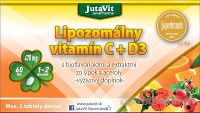 E-shop JutaVit Lipozomálny vitamín C + D3, 60 ks