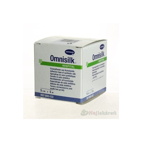 OMNISILK hypoalergénna náplasť z bieleho hodvábu (5cmx5m) 1ks