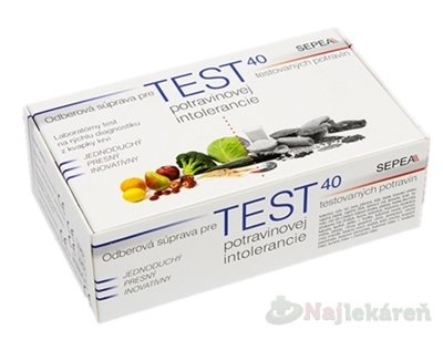 E-shop SEPEA ELISA SCREEN TEST 40 test potravinovej intolerancie 1 set