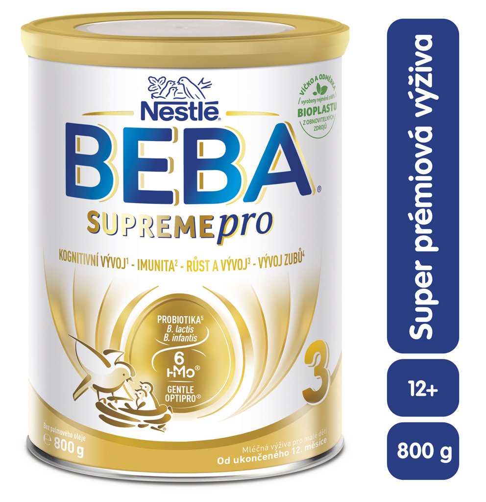 E-shop BEBA SUPREMEpro 3, 6 HMO, mlieko pre malé deti, 800 g, od uk. 12. mesiace