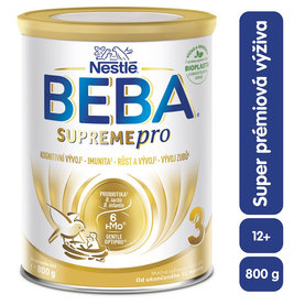 BEBA SUPREMEpro 3, 6 HMO, mlieko pre malé deti, 800 g, od uk. 12. mesiace