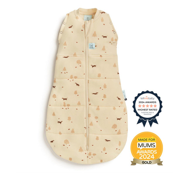 ERGOPOUCH Zavinovačka a vak na spanie 2v1 Cocoon Doggos 0-3 m, 3-6 kg, 2,5 tog