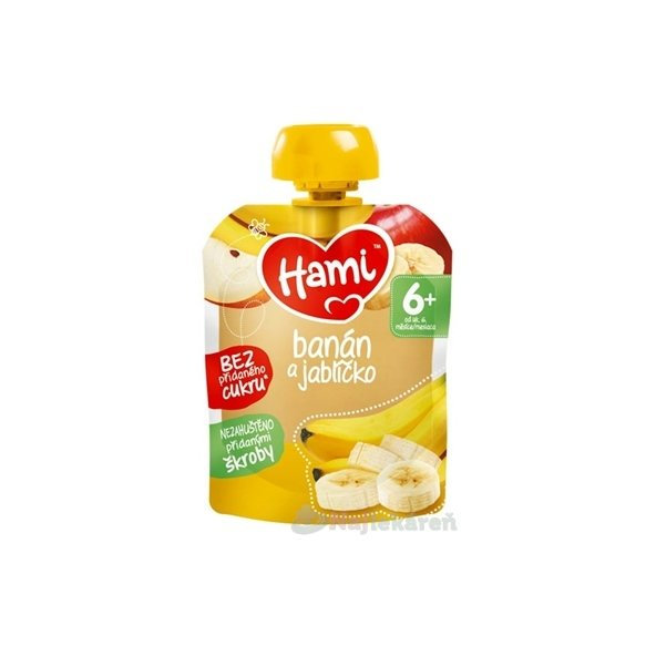 Hami ovocná kapsička Banán a jabĺčko