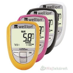 Wellion LUNA Duo s príslušenstvom na meranie glukózy a cholesterolu, 1 set