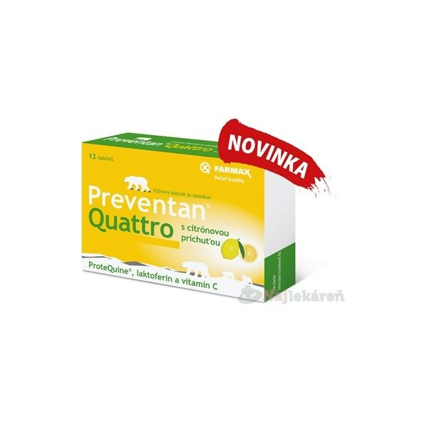 FARMAX Preventan Quattro s citrónovou príchuťou