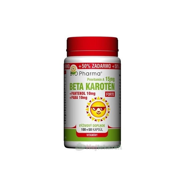 BIO Pharma Beta karotén 15 mg FORTE