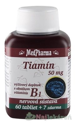 E-shop MedPharma TIAMÍN 50 mg (vitamín B1) 67tbl