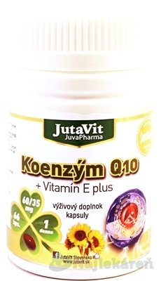 E-shop JutaVit Koenzým Q10 + vitamín E plus, 66 ks