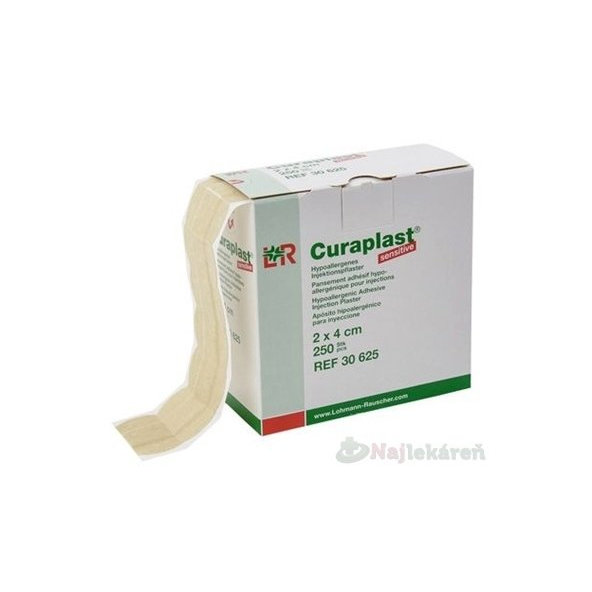 CURAPLAST SENSITIVE poinjekčná náplasť (rolka 250 ks) 1ks