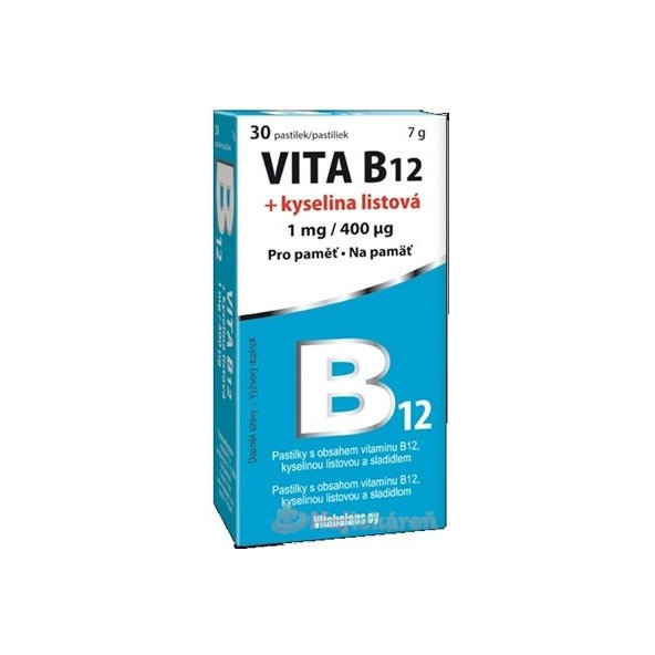 Vitabalans VITA B12 + kyselina listová 30ks