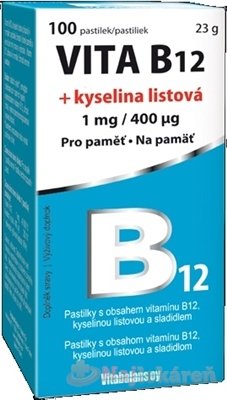 E-shop Vitabalans VITA B12 + kyselina listová 100ks