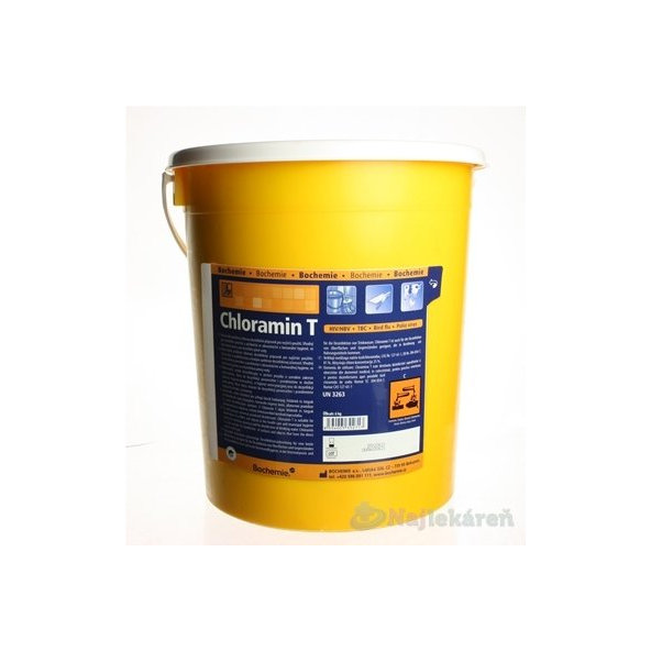 Chloramin T práškový dezinfekčný prostriedok v PE vedre 6 kg
