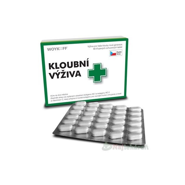 KLOUBNÍ VÝŽIVA+ - Woykoff, výživový doplnok, 60 ks