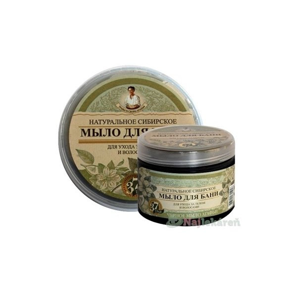 Agafia Čierne sprchovacie mydlo 500ml