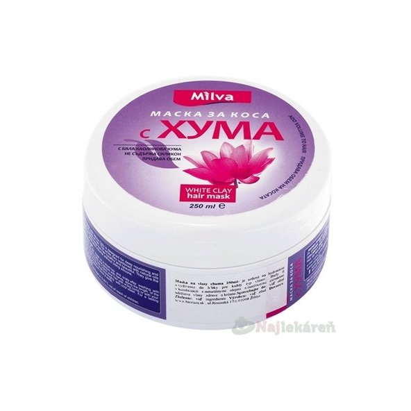 Milva MASKA NA VLASY Huma WHITE CLAY 250ml