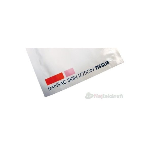 DANSAC SKIN LOTION TISSUES telová voda v rúškach 30 ks