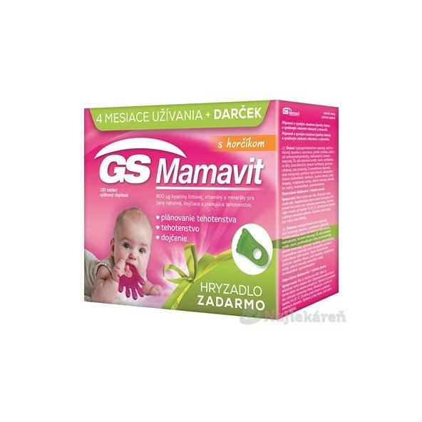 GS Mamavit s horčíkom 120ks set