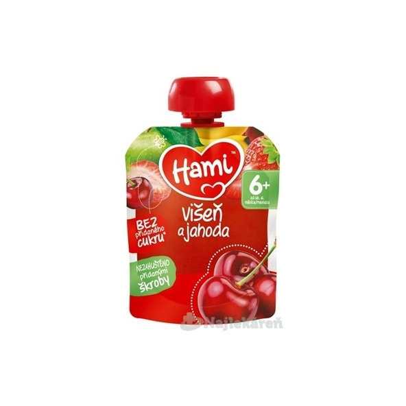 Hami ovocná kapsička Višňa a jahoda