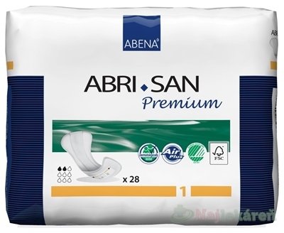 E-shop ABENA ABRI SAN Premium 1 inkontinenčné vložky, priedušné, anatomické,28ks