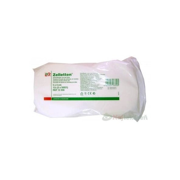 Zelletten 5x4cm tampon z buničiny, rolky (á 500 tampónov) 2ks