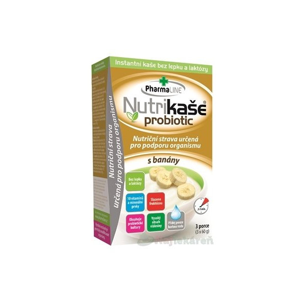 Nutrikaša probiotic - s banánom  3x60 g