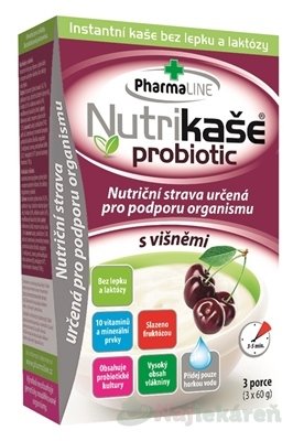 E-shop Nutrikaša probiotic - s višňami 3x60 g
