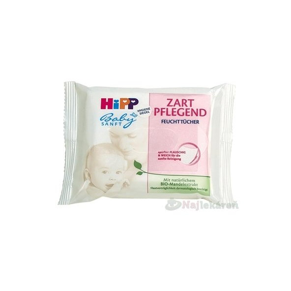 HiPP BabySANFT Čistiace vlhčené obrúsky 10ks