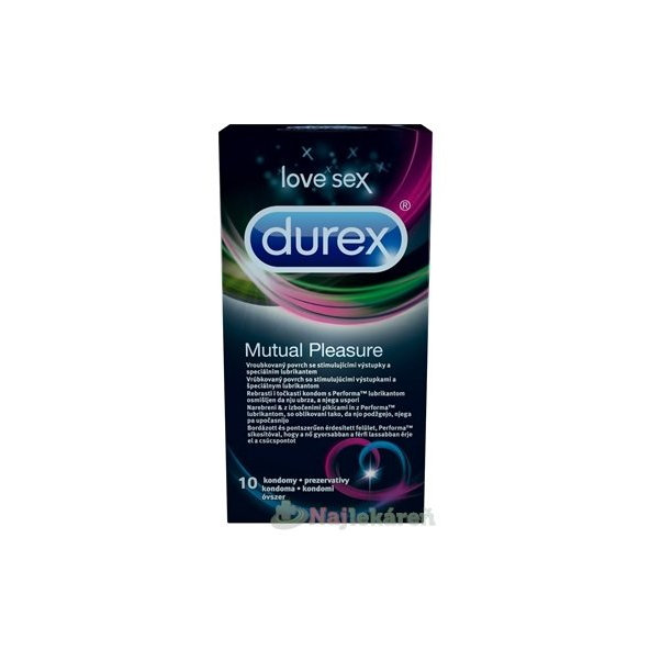 DUREX Mutual Pleasure kondómy s benzokaínom 10ks