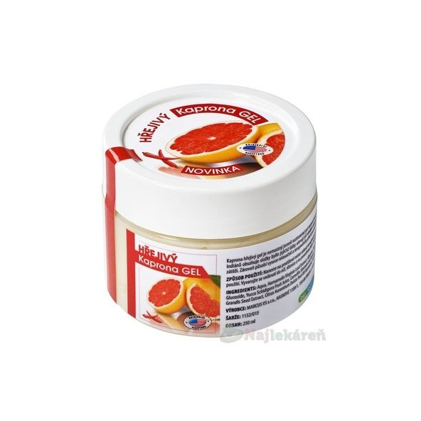 KAPRONA Hrejivý gél na úľavu svalov a kĺbov 250 ml