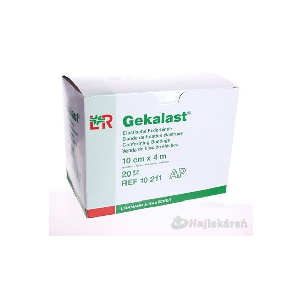 GEKALAST HYDROF. ELAST. FIXAČNÝ OBVAZ 10cmx4m 20ks