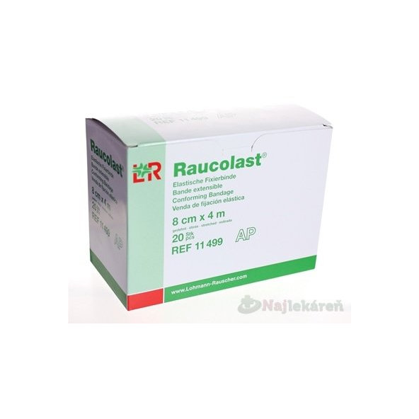 RAUCOLAST 8cmx4m obväz elastický fixačný 20ks