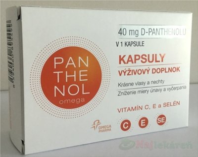 E-shop omega PANTHENOL 40 mg