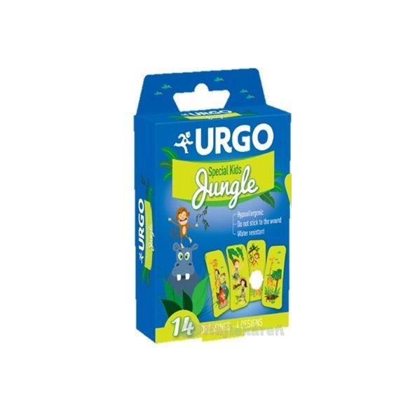 URGO Special Kids JUNGLE detské náplasti, 4 motívy, 14ks