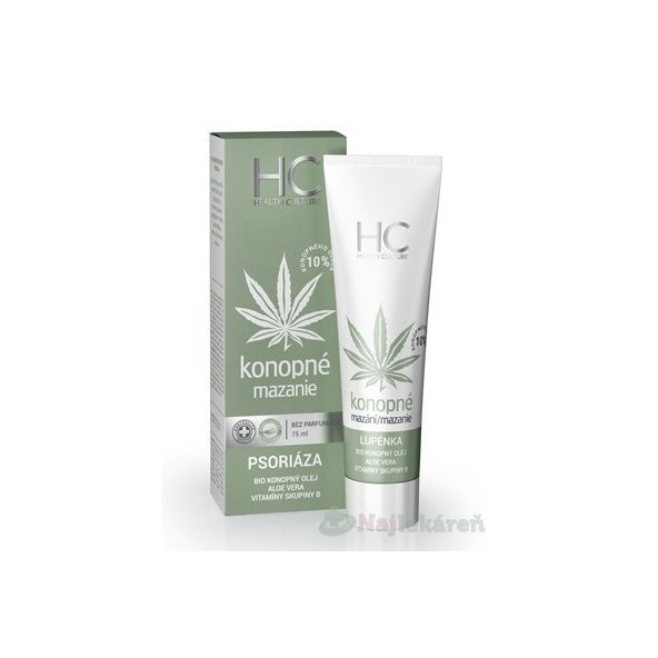 Health culture Konopné mazanie PSORIÁZA 75ml
