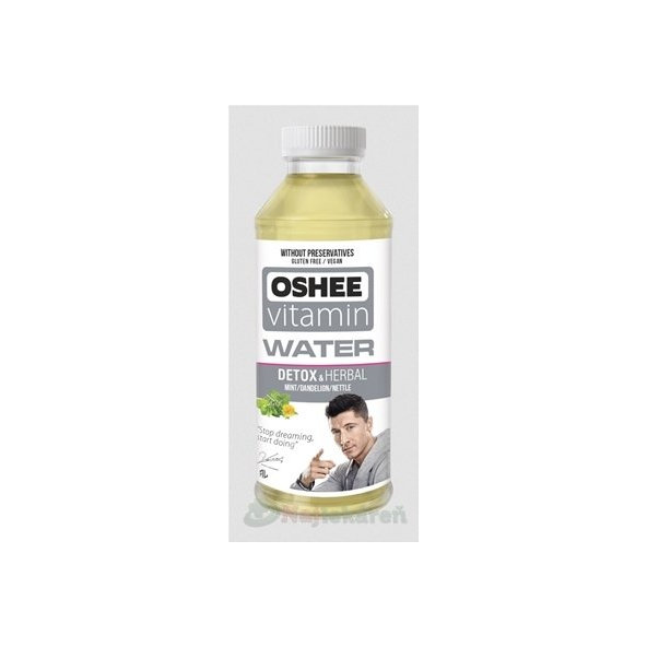 OSHEE Vitamin Water DETOX & HERBAL  1x0,555 l