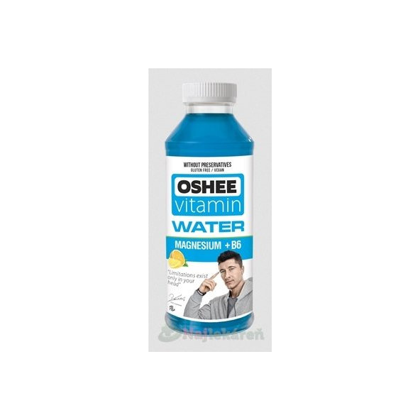 OSHEE Vitamin Water MAGNESIUM + B6   0,555l