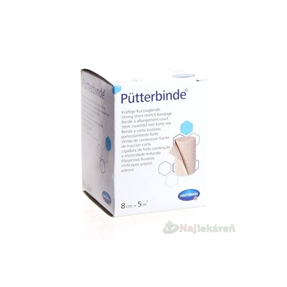 PŰTTER-VERBAND ovínadlo elastické krátkoťažné (8cmx5m) 1ks