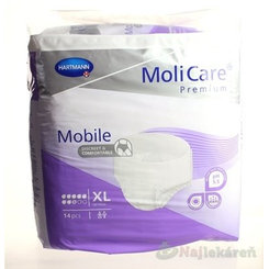 MoliCare Premium Mobile 8 kvapiek XL fialové, plienkové nohavičky naťahovacie, 14ks