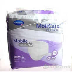 MoliCare Premium Mobile 8 kvapiek L fialové, plienkové nohavičky naťahovacie, 14ks