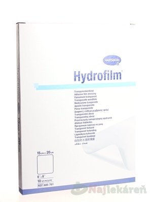E-shop HYDROFILM samolepiaci transparentný obväz (15x20cm) 10ks