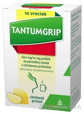 E-shop TANTUMGRIP s citrónovou príchuťou na chrípku 10 vreciek