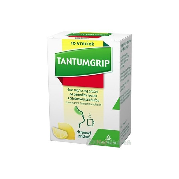 TANTUMGRIP s citrónovou príchuťou na chrípku 10 vreciek